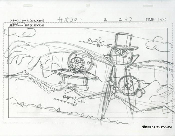 それいけ!アンパンマン ラフ原画