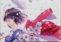 暮田マキネ 直筆サイン入りカラー複製イラスト「つむぎくんのさきっぽ」