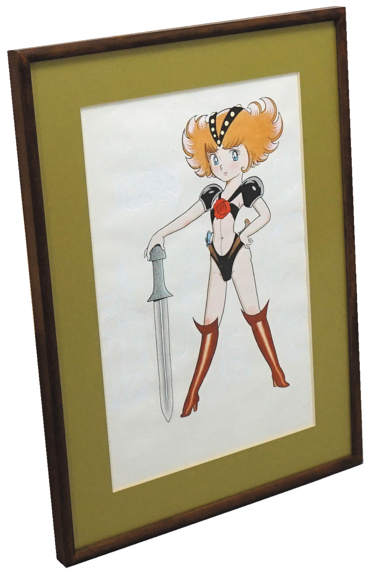 手塚治虫直筆カラーイラスト（線は印刷）「プライム・ローズ」