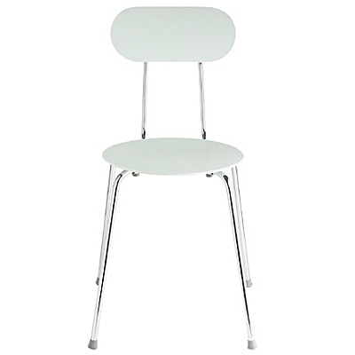 無印良品 スチールチェア・樹脂座（ダークグレー） ライトグレー