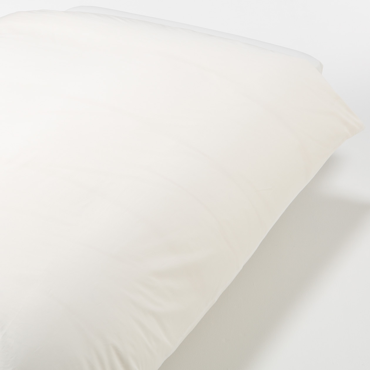 無印良品 インド綿高密度サテン織ホテル仕様掛ふとんカバーS／オフ白