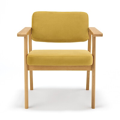 パーツ】木製アームチェア 交換用座面・背面セット ライトブラウン