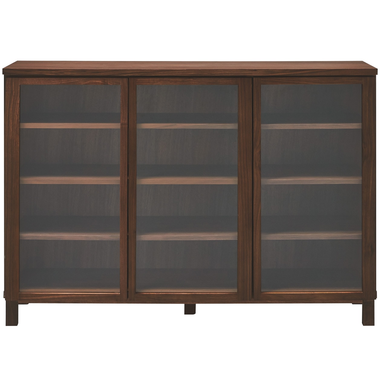 無印良品 ウォールナット材キャビネット大・ガラス扉 - 通販 | 家具と