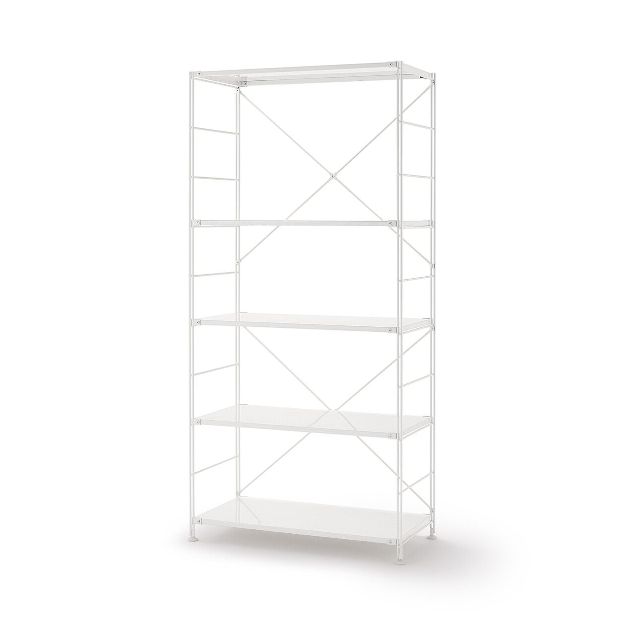 無印良品 スチールユニットシェルフ・スチール棚セット・ワイド・大