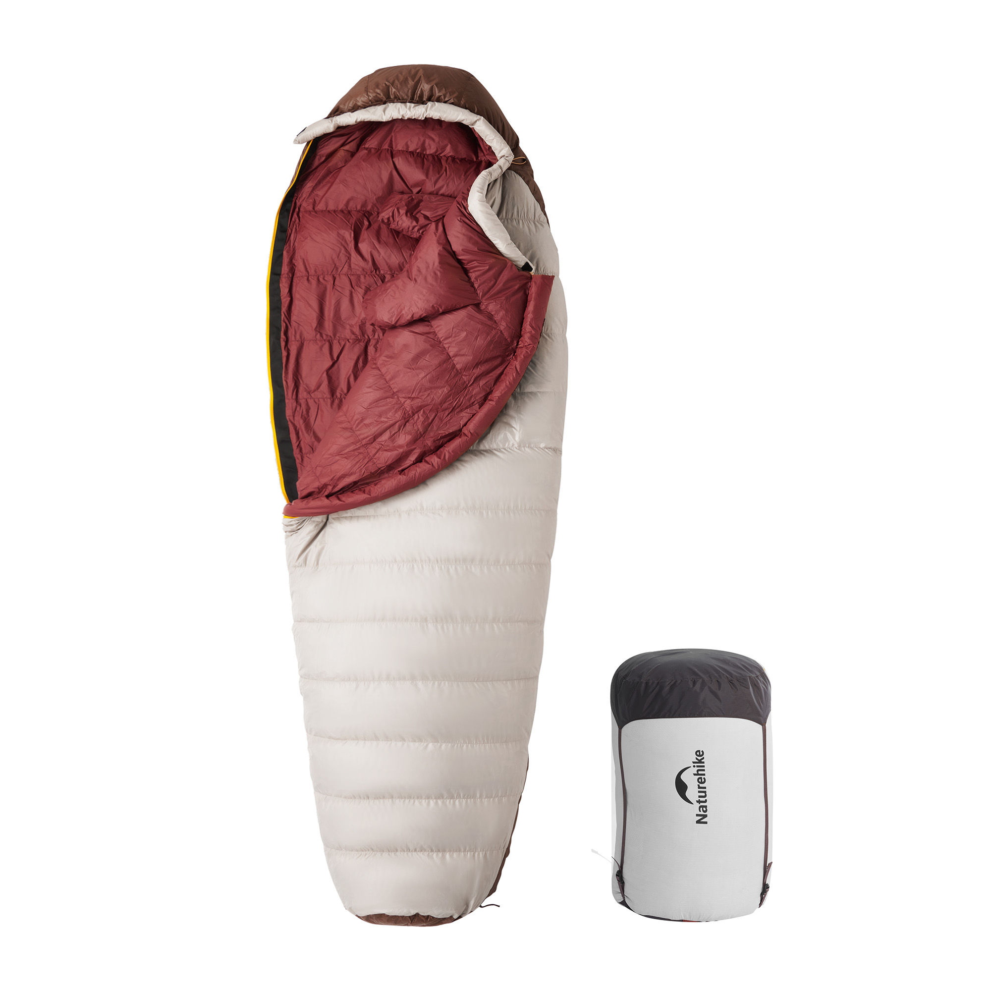 Naturehike 雪鳥 ダウンシュラフ ミイラ型 寝袋 650FP ダウン シュラフ