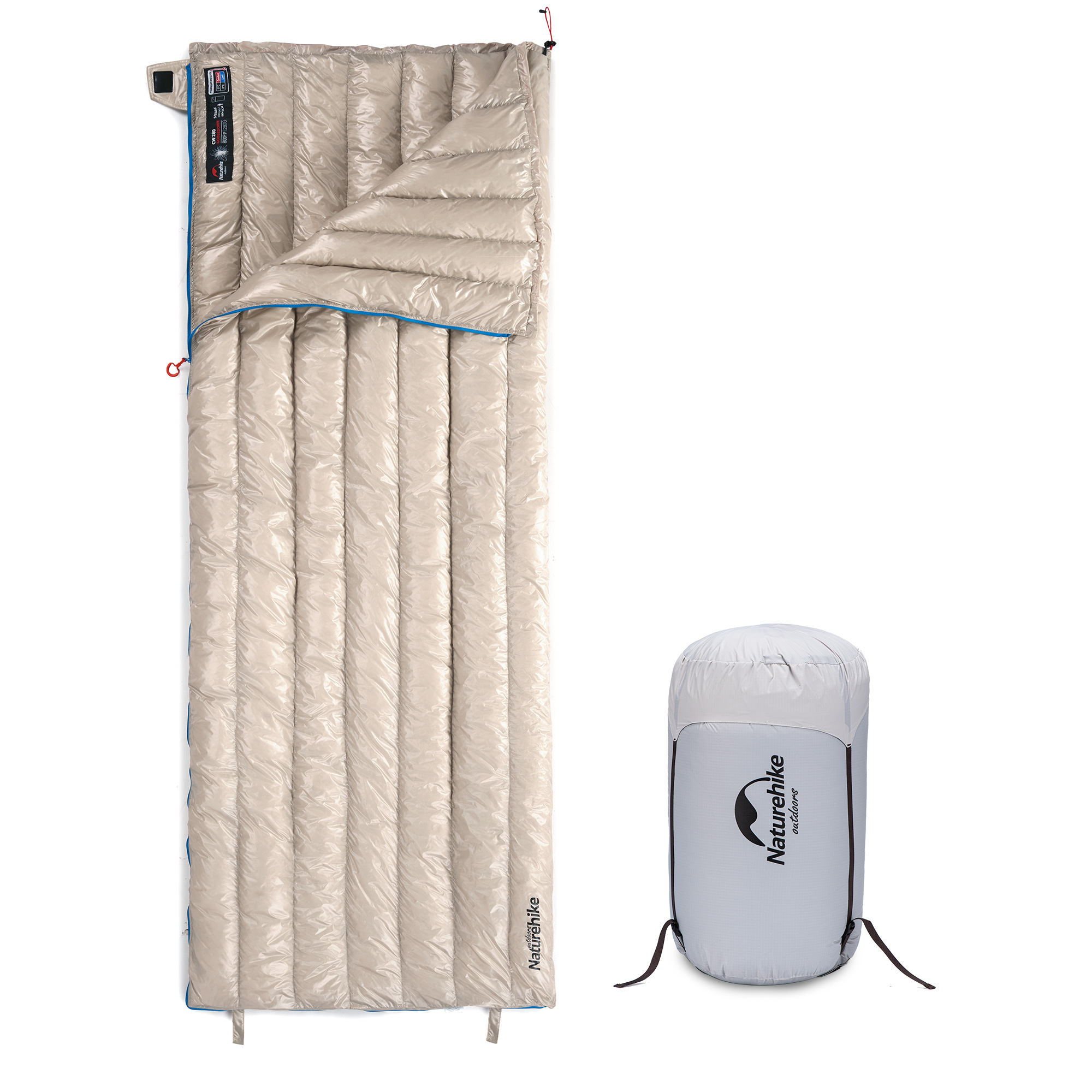 Naturehike ダウンシュラフ 高級ダウン寝袋 570g 超軽量 シュラフ