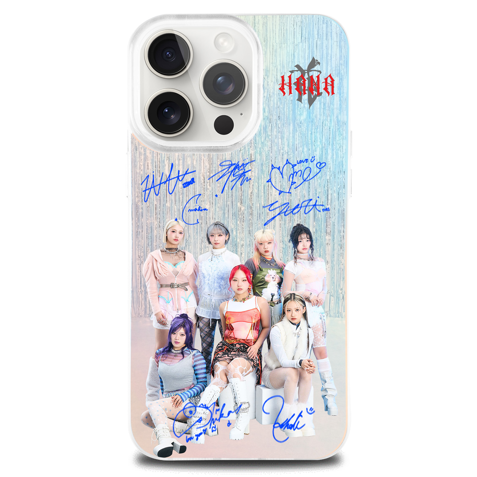 HANAグッズ | レーザーグラデーションスマートフォンケース【HANA/Cold