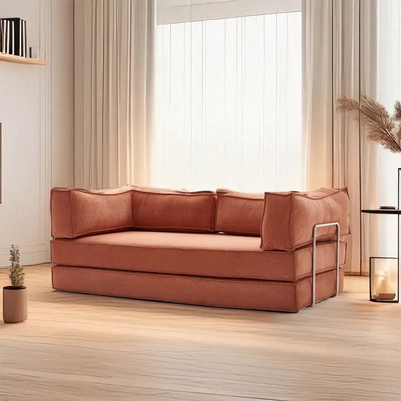 コーデュロイ2WAY高反発ソファベッドブロッククッションタイプ