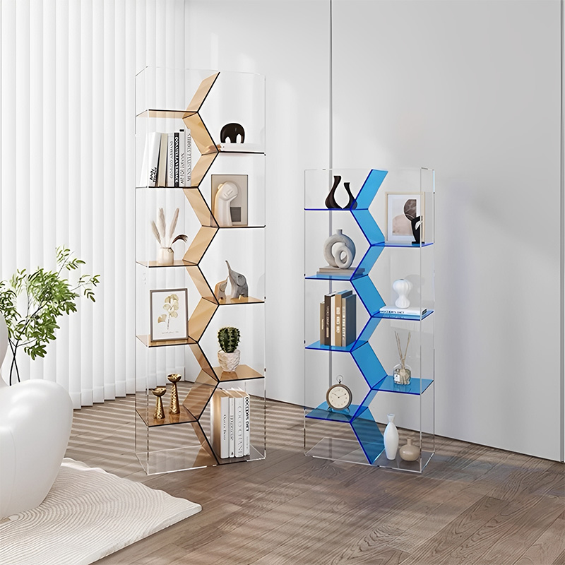 アクリルディスプレイラック | 透明感と多彩なカラーを楽しめる耐久性