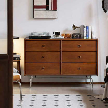 Woody Prime Boxツゲ材 レトロデザイン6マスチェスト | 高級木材の