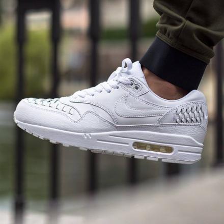 ナイキ エアマックス1 ウーブン ホワイト/ホワイト-ブラック (725232