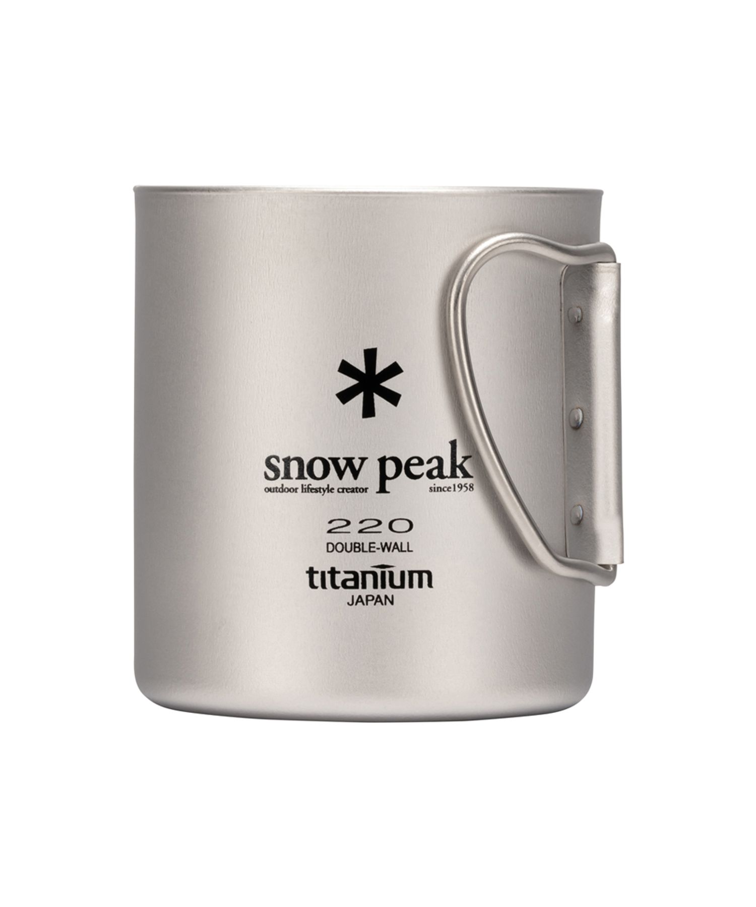 チタンダブルマグ 220ml フォールディングハンドル| スノーピーク(Snow