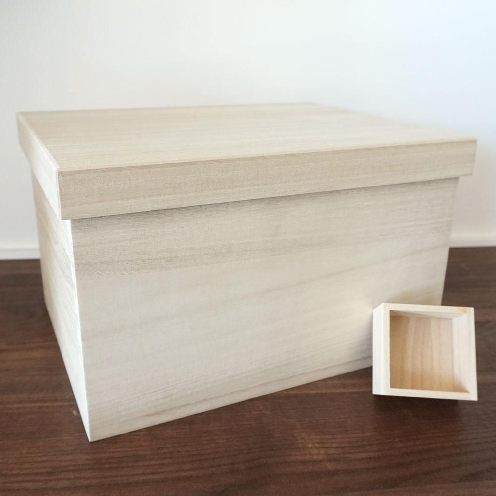 桐箱 米櫃 米びつ ライスストッカー マス付き 日本製 あり組 10kg - 桐