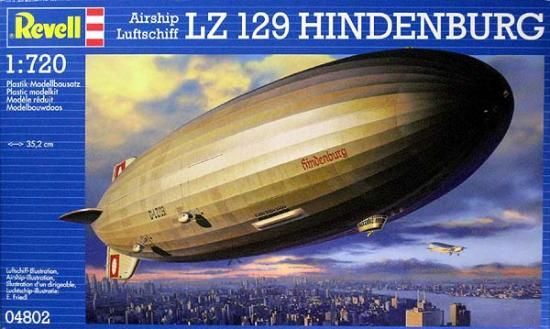 1/720 ツェッペリン飛行船 LZ129 ヒンデンブルグ号/レベル04802/