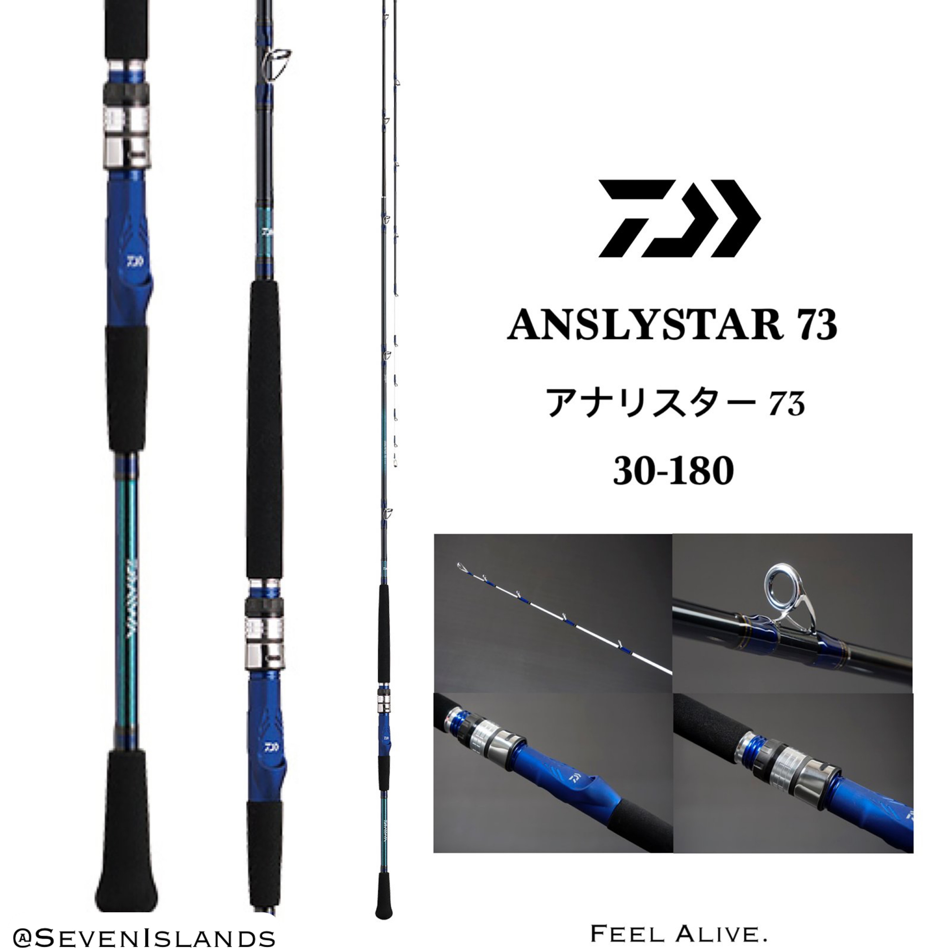 DAIWA ANALYSTAR 73 30-180 Boat Game Rod