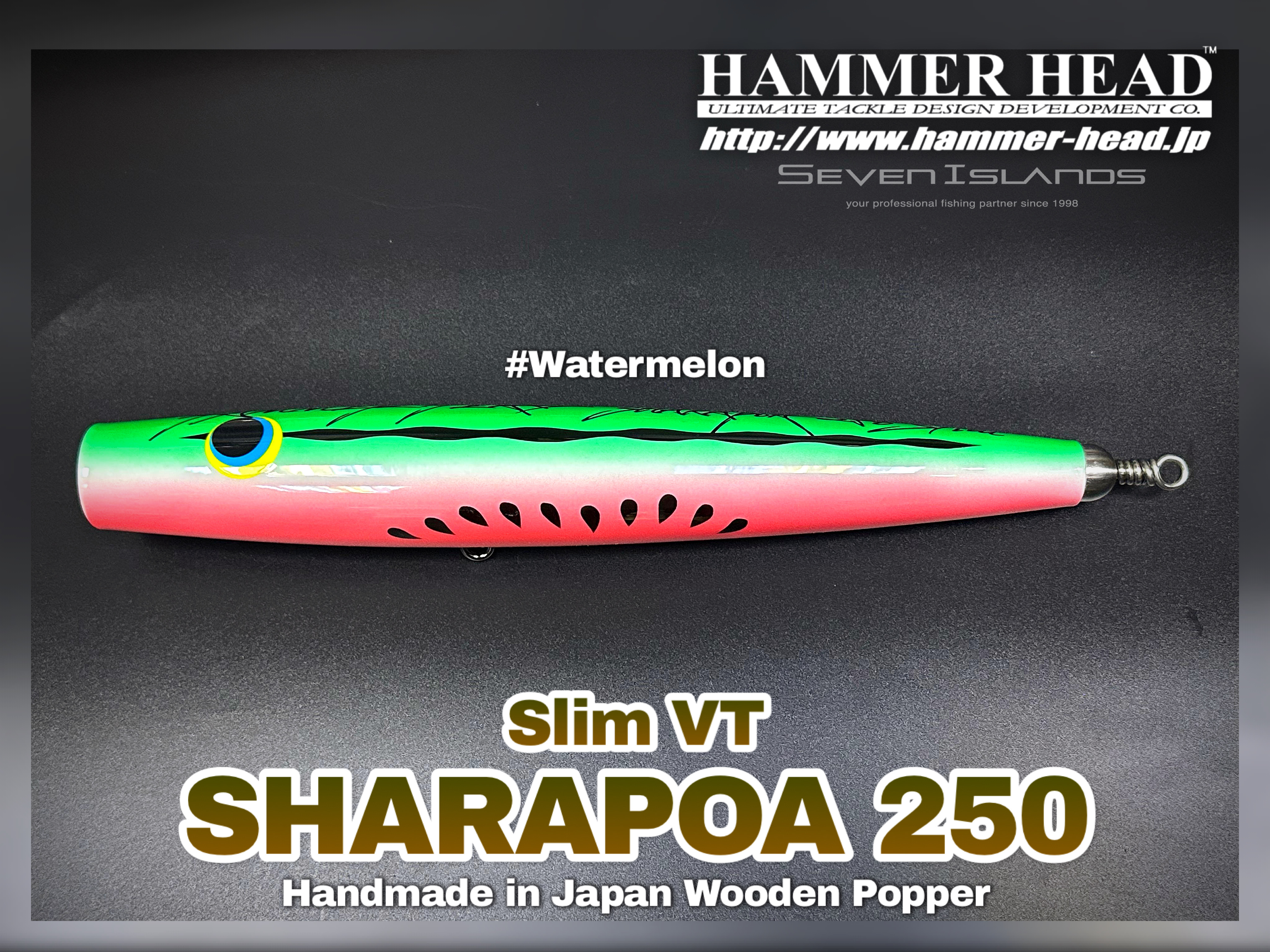 HAMMER-HEAD Sharapoa 250 Slim VT Wooden Popper