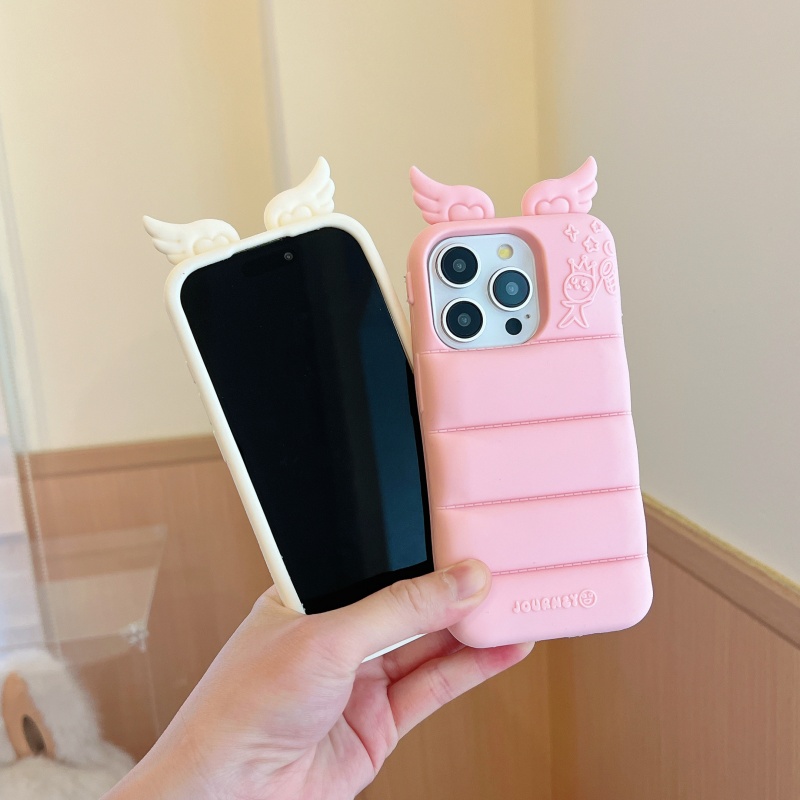 エンジェルウィング・パフィーケースiPhone17ProMax 携帯ケース 新型