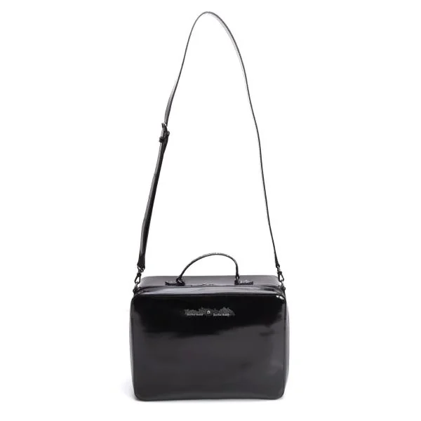 ジャンポールゴルチエJean Paul GAULTIER スカルローズパテントレザー