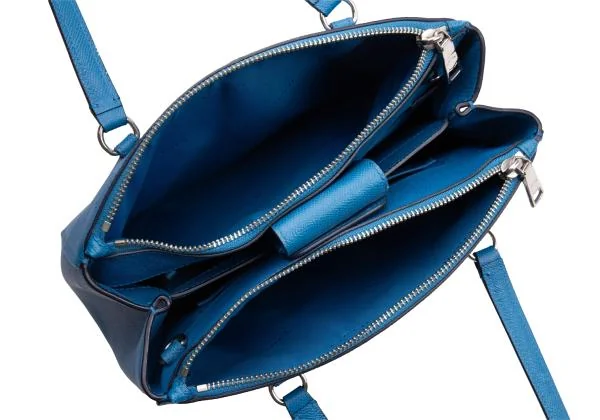 コーチCOACH サフィアーノレザーダブルバッグ 青 (K-151947)