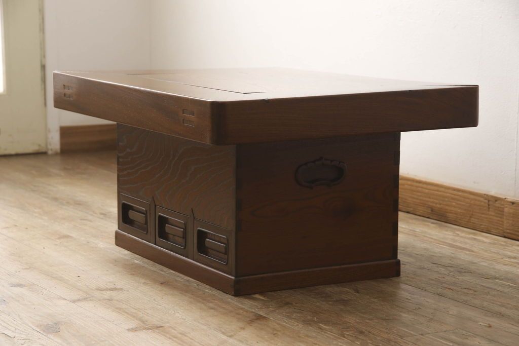 公式】アンティーク家具ラフジュ工房商品詳細ページ関西火鉢をリペア