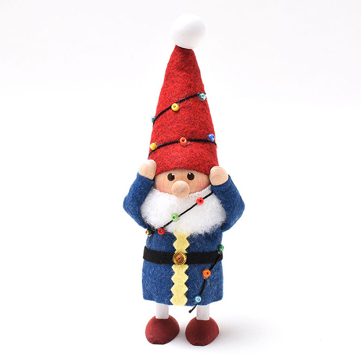 ノルディカニッセ 電飾にからまるサンタ（赤） (ノルディカニッセ デン