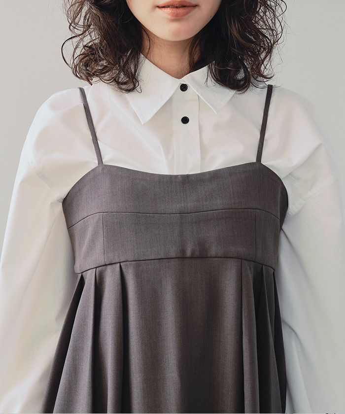 ロングスリーブクロップドポケットシャツ【メール便可／100】 | titivate