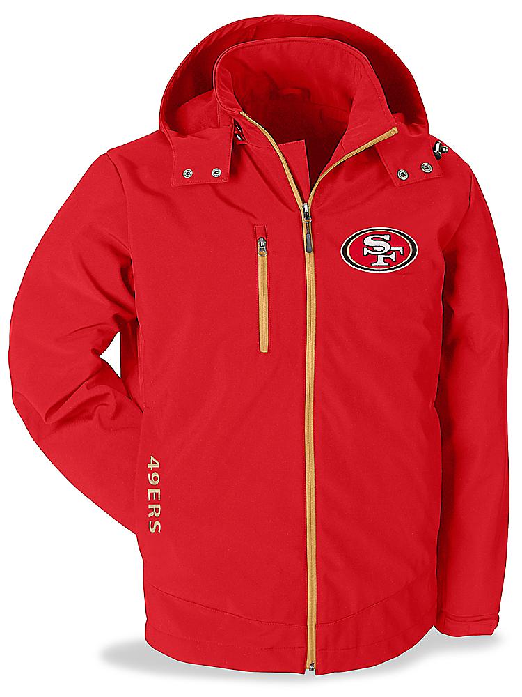 NFL Soft Shell Coat - San Francisco 49ers, 2XL S-20087SFF2X - ULINE