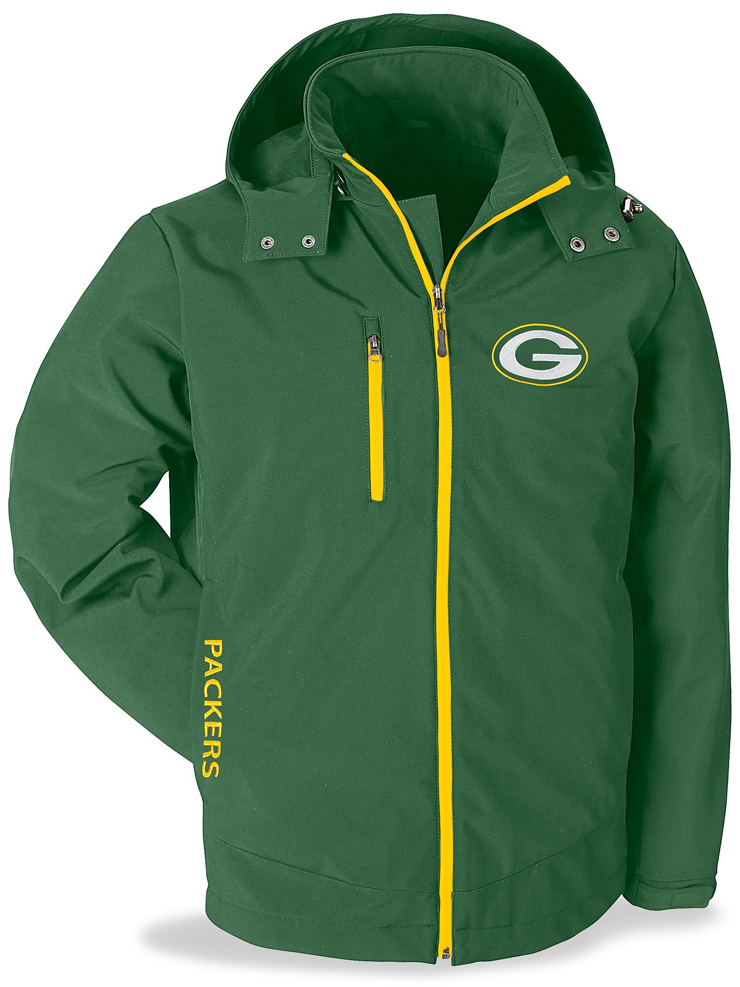 NFL Soft Shell Coat - Green Bay Packers, 2XL S-20087GRE2X - ULINE