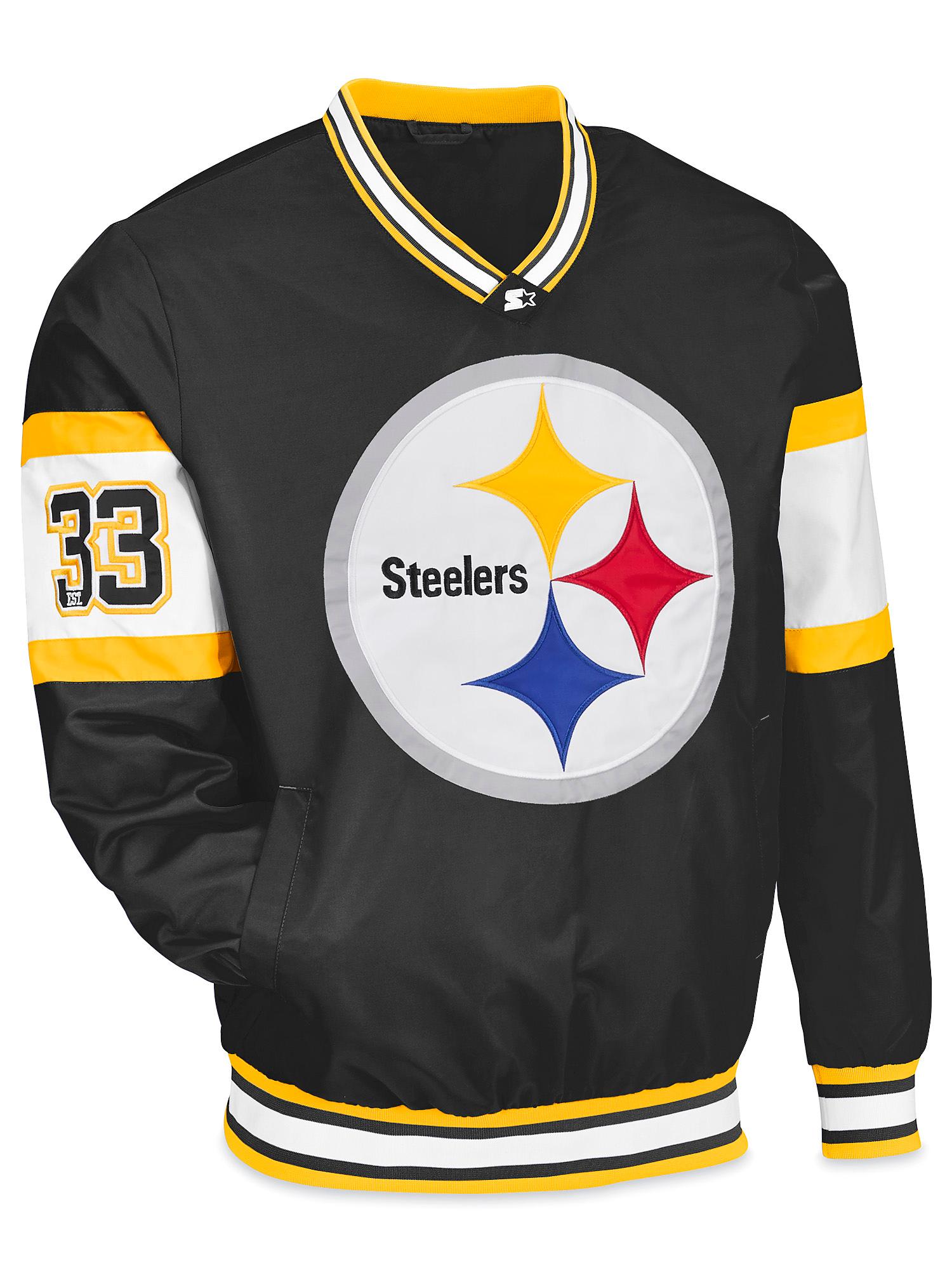 NFL Starter Pullover - Pittsburgh Steelers, Large S-26227PIT-L - ULINE