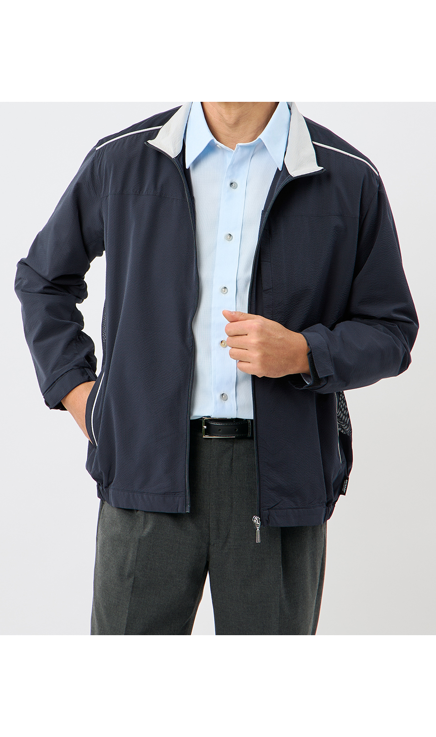 サッカーメッシュ切替ブルゾン【通気対策】 (D5A03AY-72) | DUNLOP