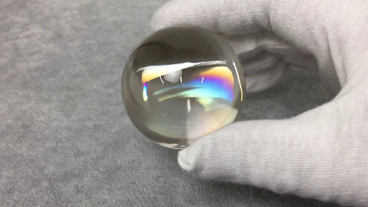 スーパートップクォリティ]レインボーシトリン丸玉/スフィア（46.8mm