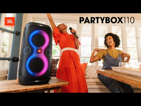 JBL Partybox 110 | 160Wのパワフルなサウンド、ダイナミックなライト