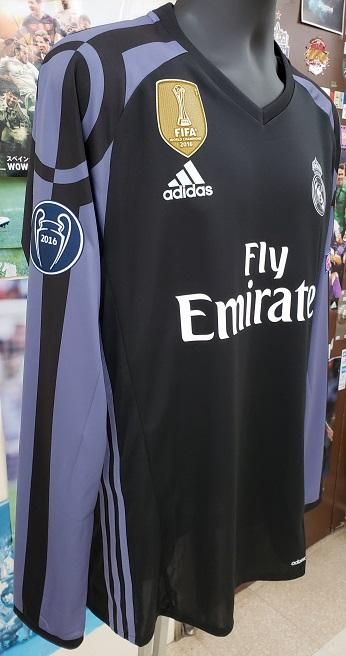 レアル、マドリード（3rd）16/17 選手支給 長袖！ UEFA CL用