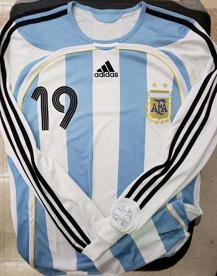 アルゼンチン代表（H）06/07 選手用 Formotion 長袖 メッシ＃19