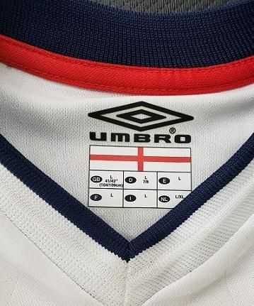 イングランド代表（H）日韓2002W杯 N&N + 刺繍MTD ＆ 刺繍大会ロゴ