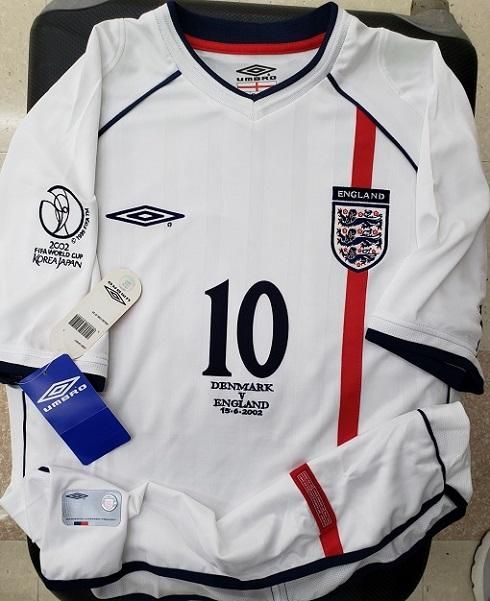 イングランド代表（H）日韓2002W杯 N&N + 刺繍MTD ＆ 刺繍大会ロゴ