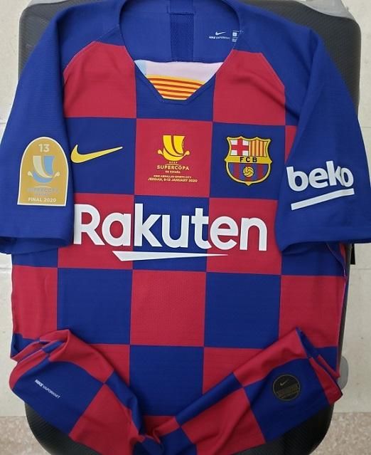 FCバルセロナ（H）選手支給 Super Copa de Espana 2020 メッシ＃10