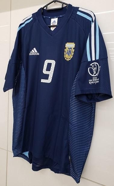 アルゼンチン（A）2002 W杯 バティストゥータ＃9 日韓W杯パッチ付。