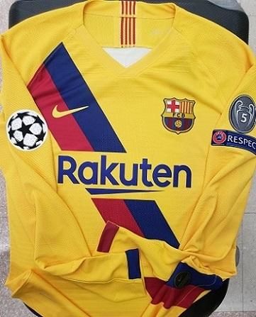 FCバルセロナ（A）19/20 選手支給長袖 UEFA CL用 グリーズマン＃17