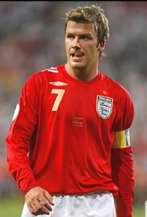 イングランド代表（A）2006W杯 長袖 ベッカム＃7 + W杯パッチ