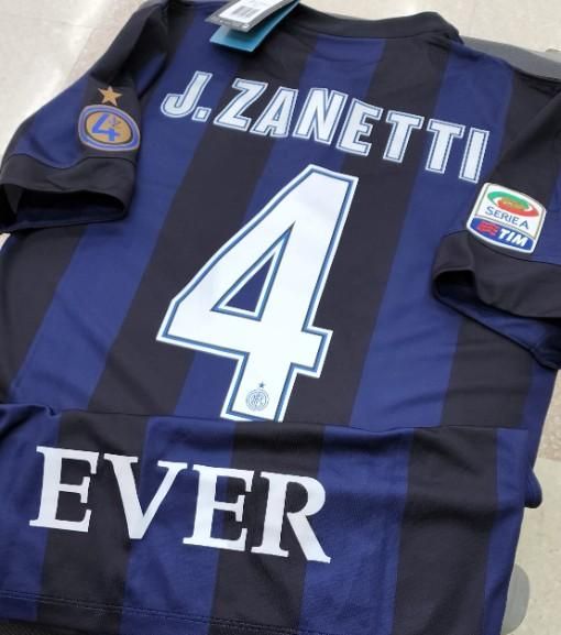 インテル 13/14 サネッティ #4 ユニフォーム 選手支給品 引退記念