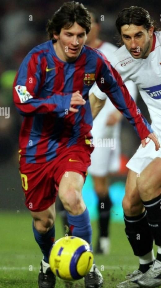 FCバルセロナ（H）05/06 長袖 メッシ＃30 + TV3パッチ付き！