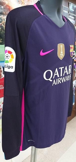 FCバルセロナ （A) 16/17 選手支給、長袖！ ピケ＃3