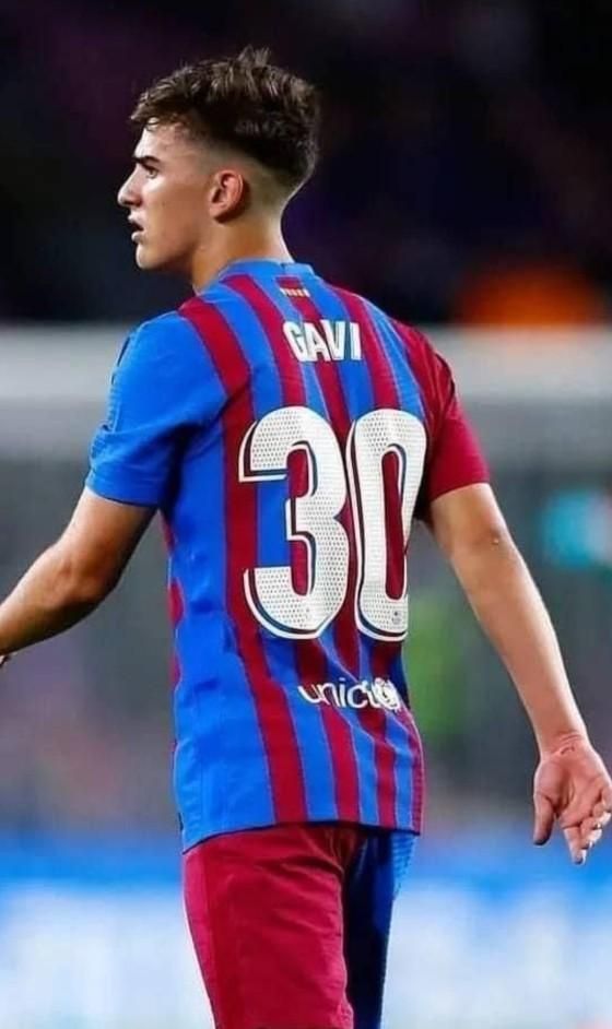 FCバルセロナ（H）21/22 ガビ＃30 ＆ ぺドリ＃16 + LEPパッチ