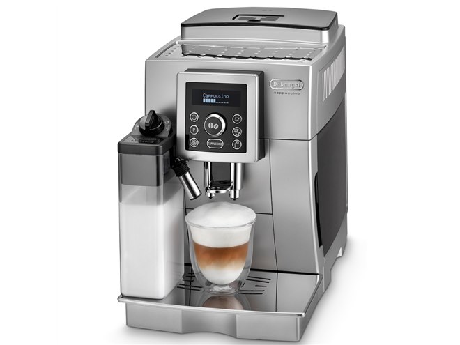 デロンギ、ミルクの甘いカプチーノが作れる全自動エスプレッソマシン