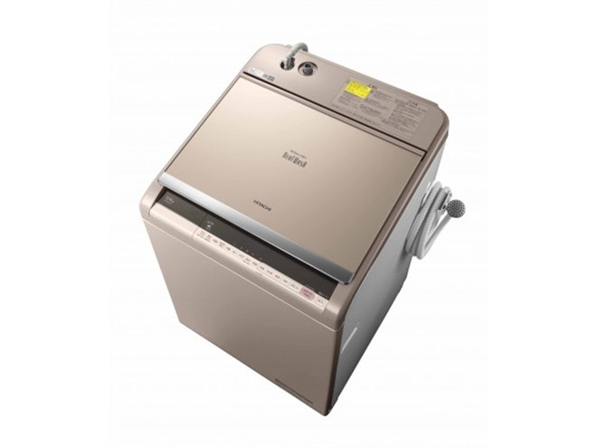 日立、新ナイアガラ ビート洗浄で予洗いの手間を減らすタテ型洗濯乾燥