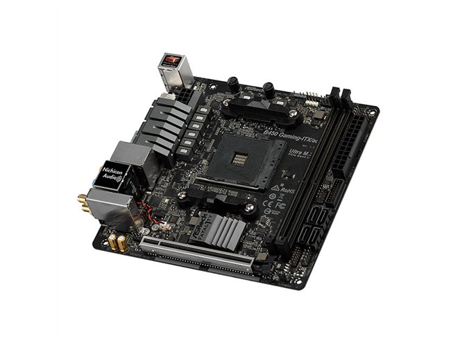 ASRock、「AMD B450」を搭載したMini ITXゲーミングマザー「Fatal1ty