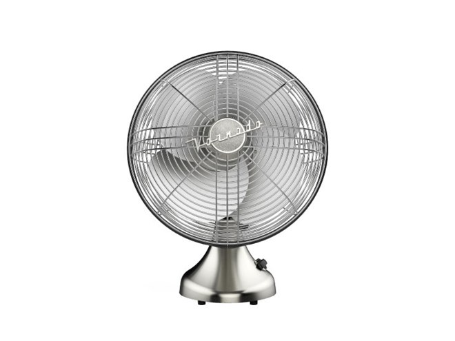 ボルネード、金属の羽根を採用した卓上扇風機「シルバースワン