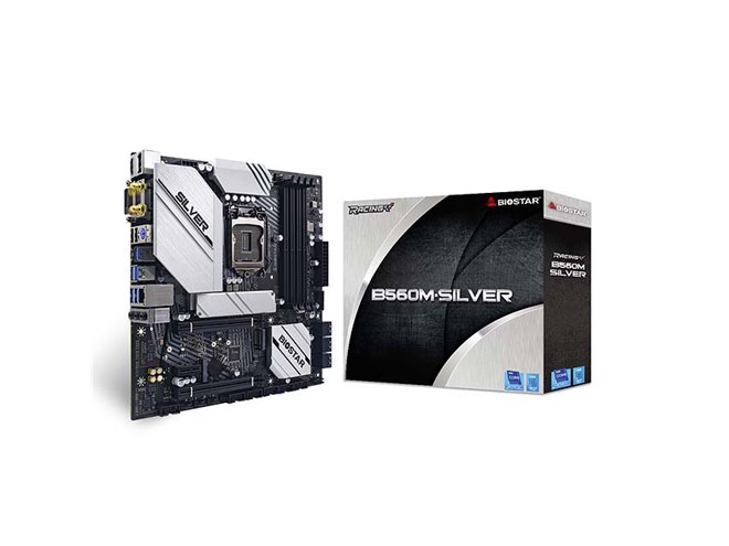 BIOSTAR、Intel B560を搭載したMicro ATXマザー「B560M-SILVER