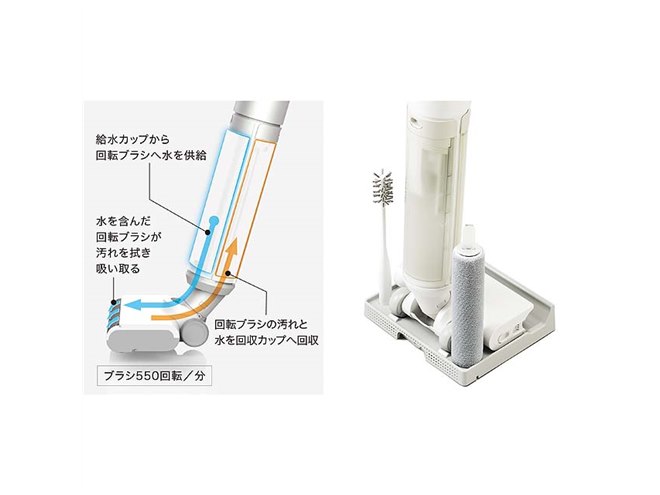 AQUA、水拭き＆吸引を一度にできるフロアクリーナー「WIPEL」を本日7